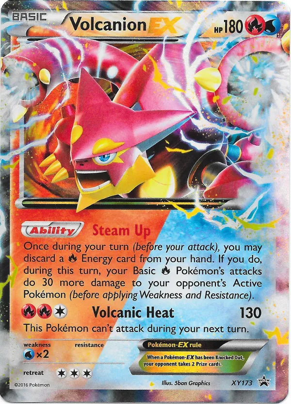 Carte Volcanion EX — XY Black Star Promos