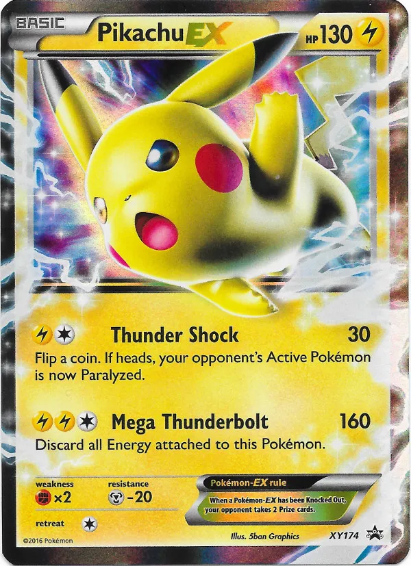 Carte Pikachu EX — XY Black Star Promos