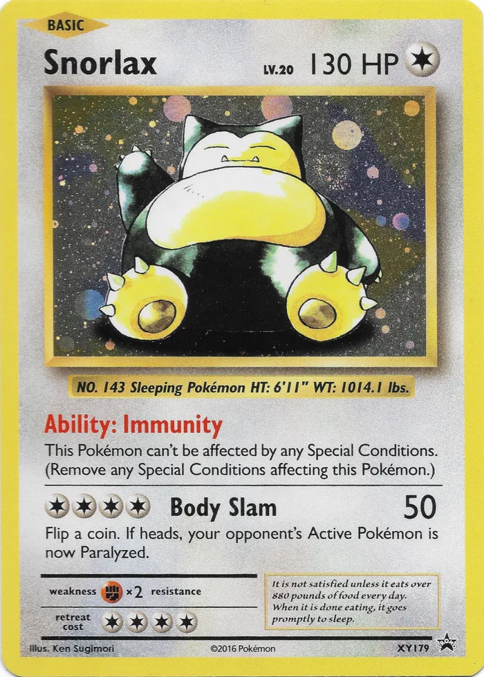 Carte Ronflex — XY Black Star Promos