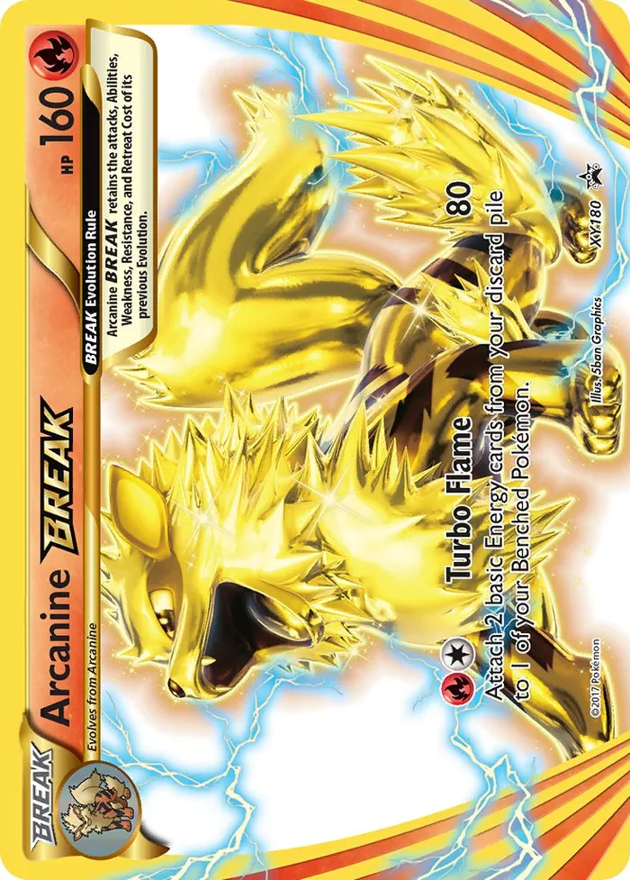 Carte Arcanine BREAK — XY Black Star Promos