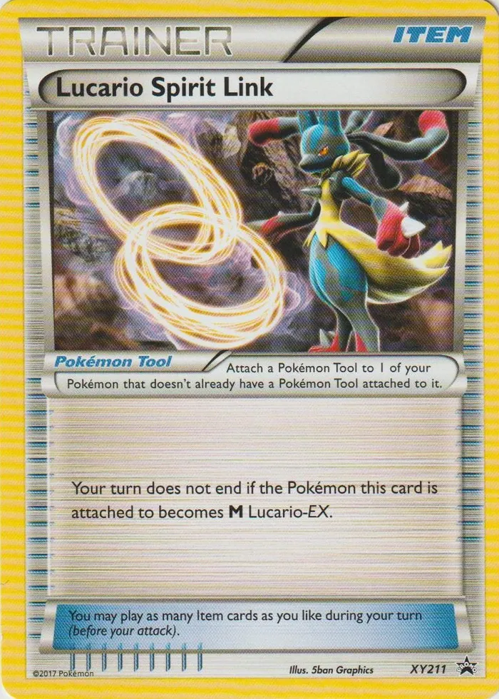 Carte Lucario Spirit Link — XY Black Star Promos