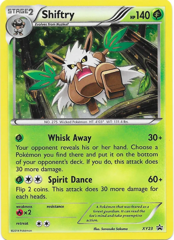 Carte Shiftry — XY Black Star Promos