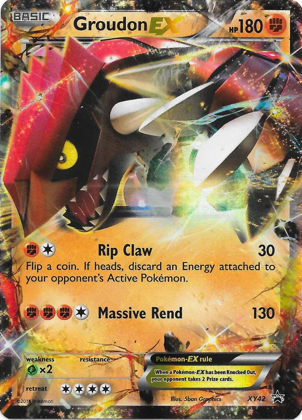 Carte Groudon EX — XY Black Star Promos