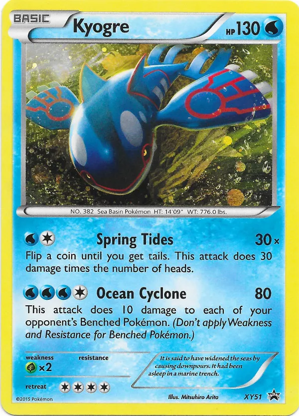 Carte Kyogre — XY Black Star Promos