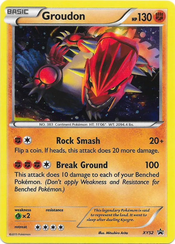 Carte Groudon — XY Black Star Promos
