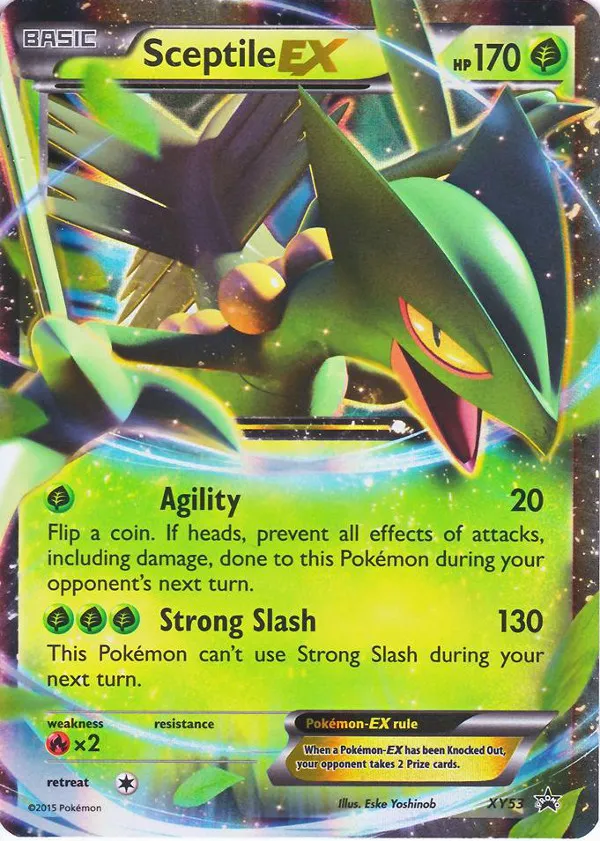 Carte Sceptile EX — XY Black Star Promos