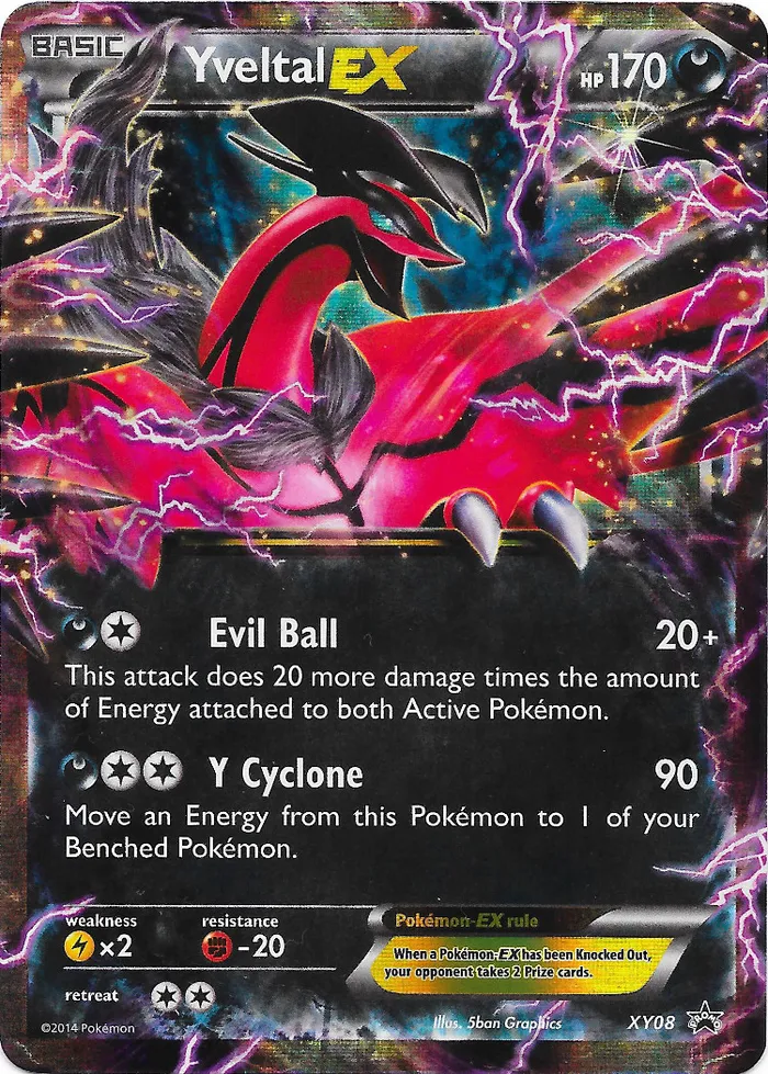 Carte Yveltal EX — XY Black Star Promos