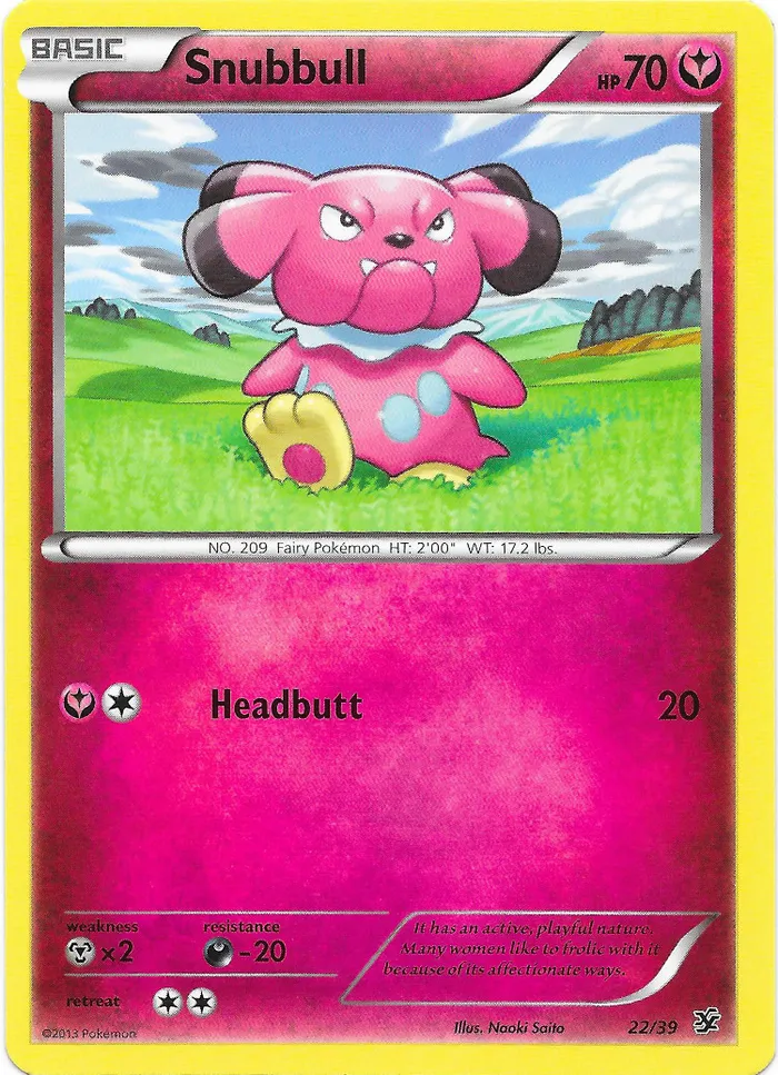 Carte Snubbull — Kalos Starter Set