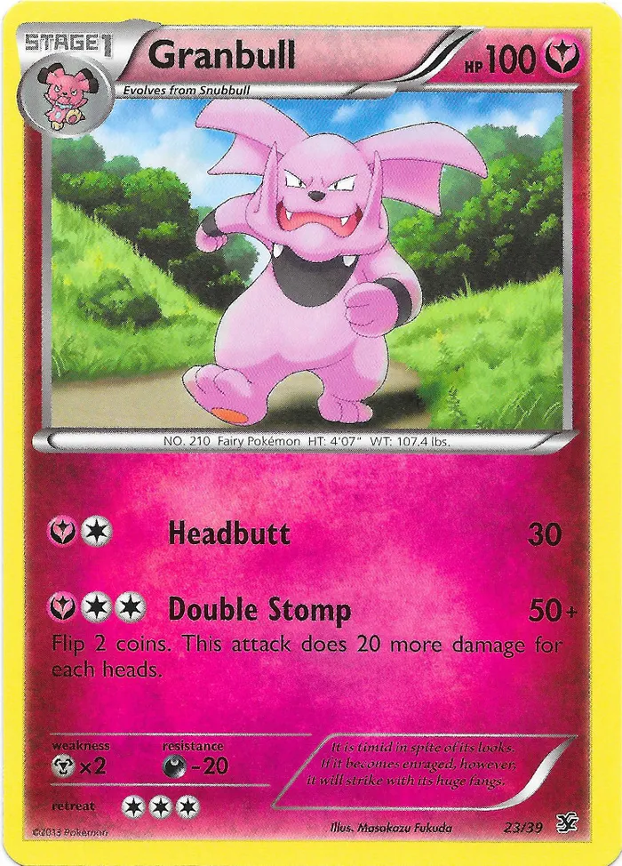 Carte Granbull — Kalos Starter Set