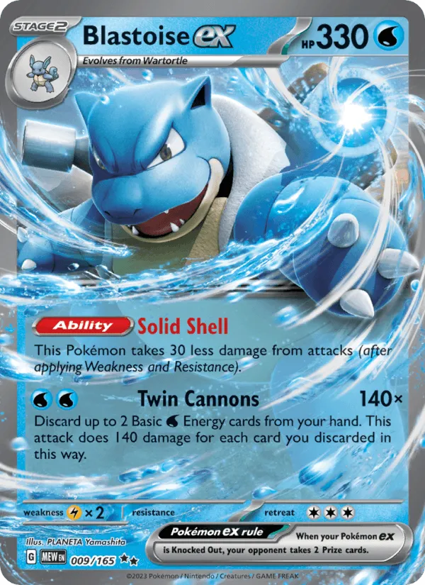 Carte Blastoise ex — 151