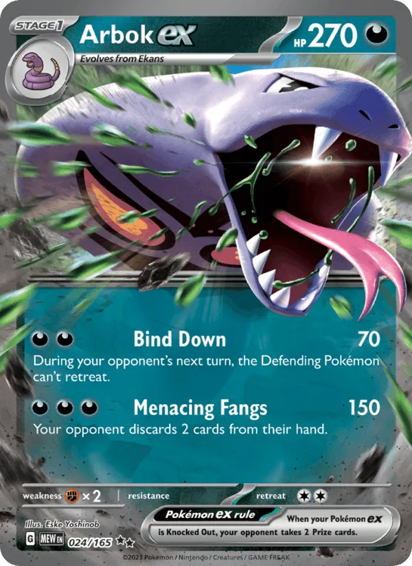 Carte Arbok ex — 151