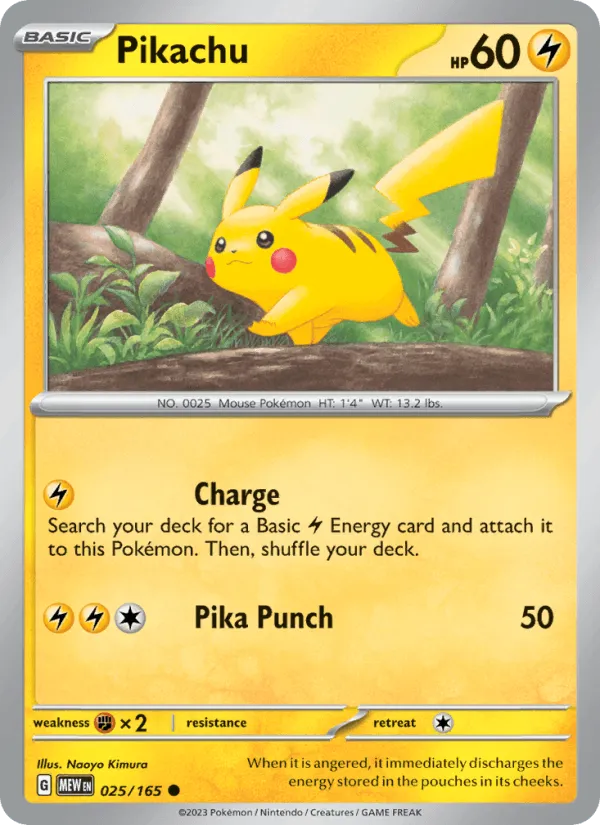 Carte Pikachu — 151