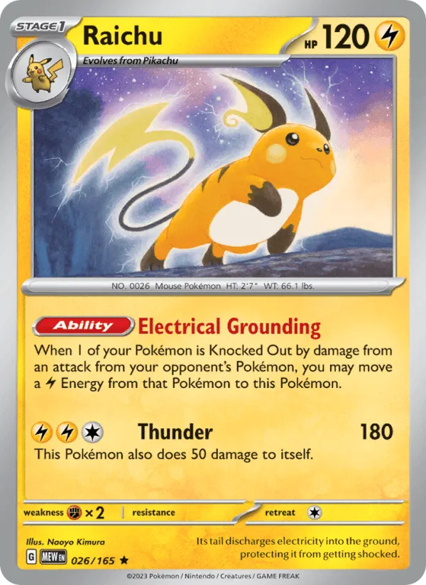 Carte Raichu — 151