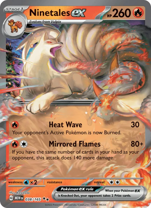Carte Ninetales ex — 151