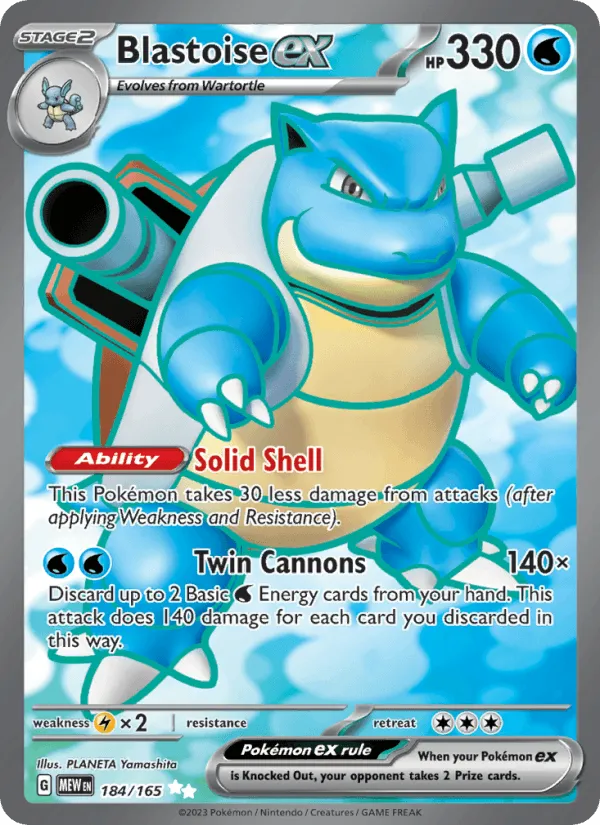 Carte Blastoise ex — 151