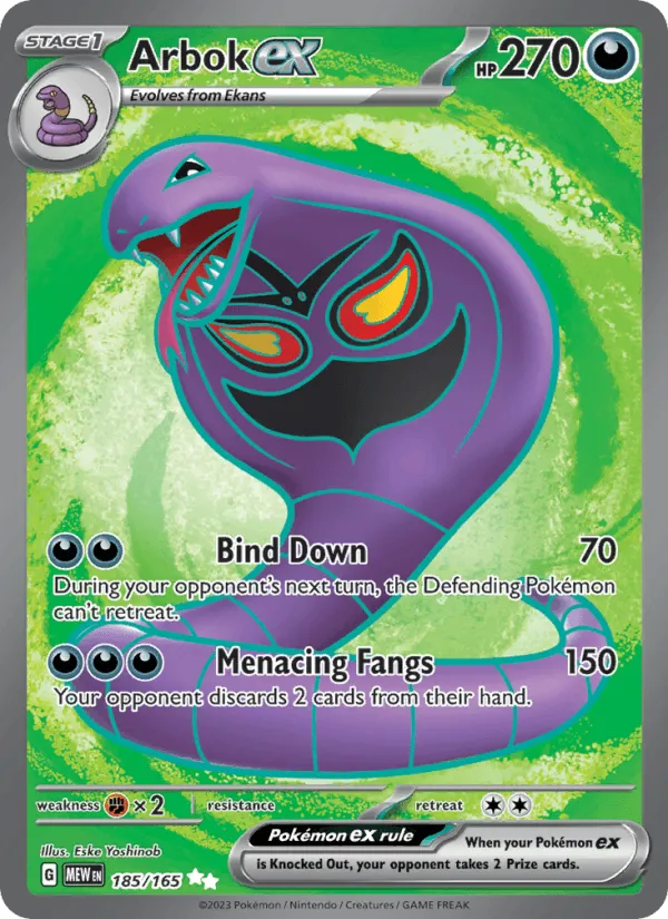 Carte Arbok ex — 151