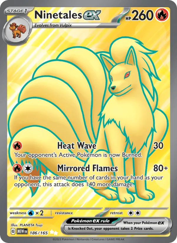 Carte Ninetales ex — 151