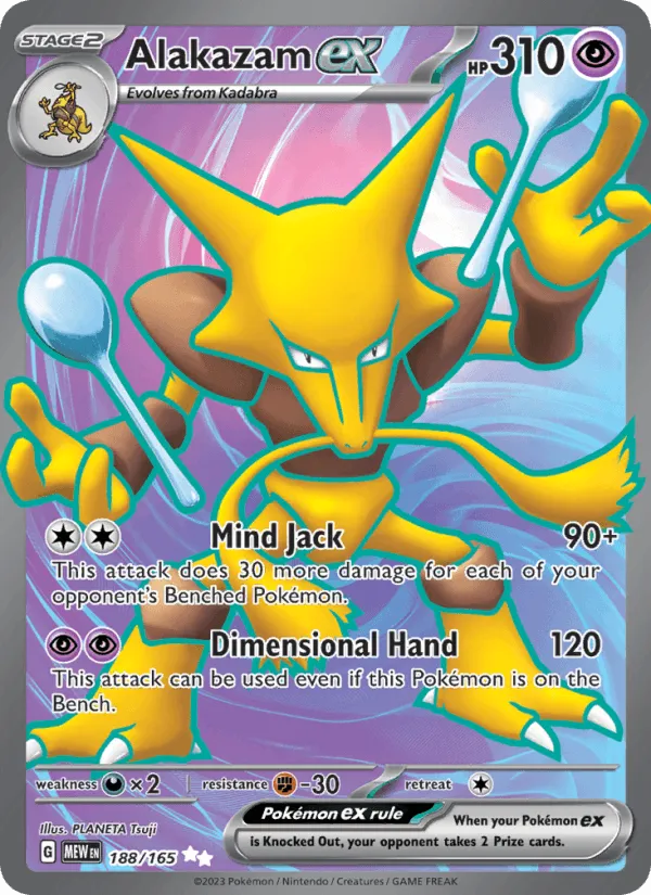 Carte Alakazam ex — 151