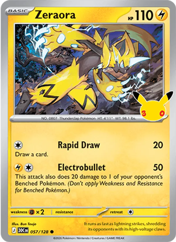 Carte Zeraora — 30th Celebration