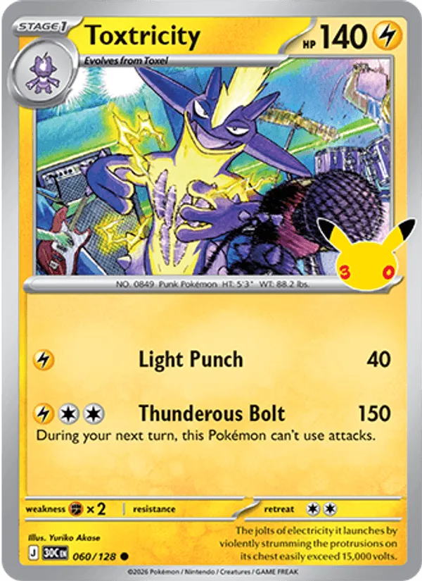 Carte Toxtricity — 30th Celebration