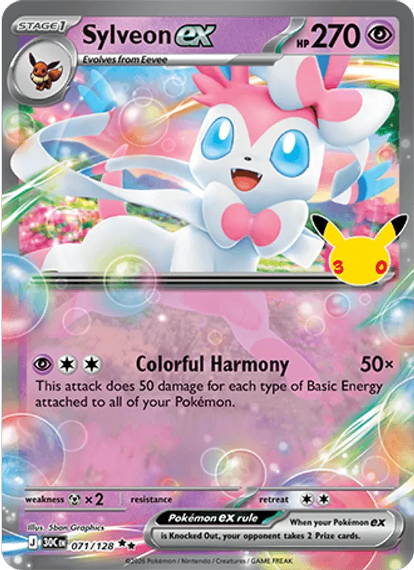 Carte Sylveon ex — 30th Celebration