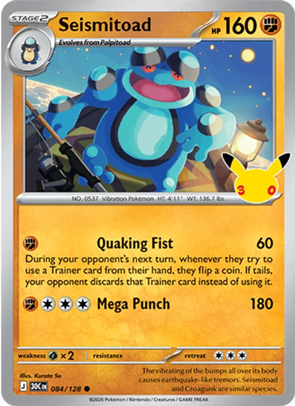 Carte Seismitoad — 30th Celebration
