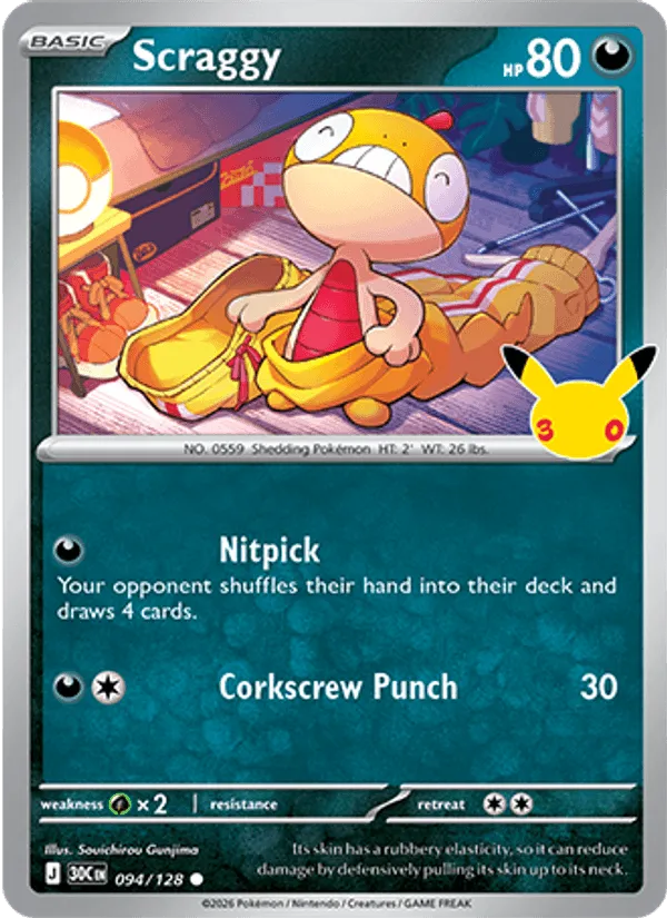 Carte Scraggy — 30th Celebration