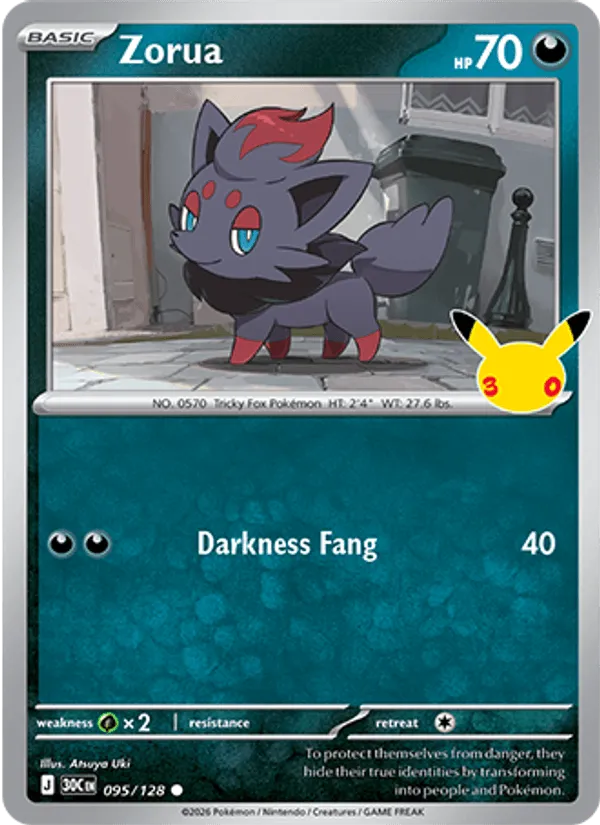 Carte Zorua — 30th Celebration