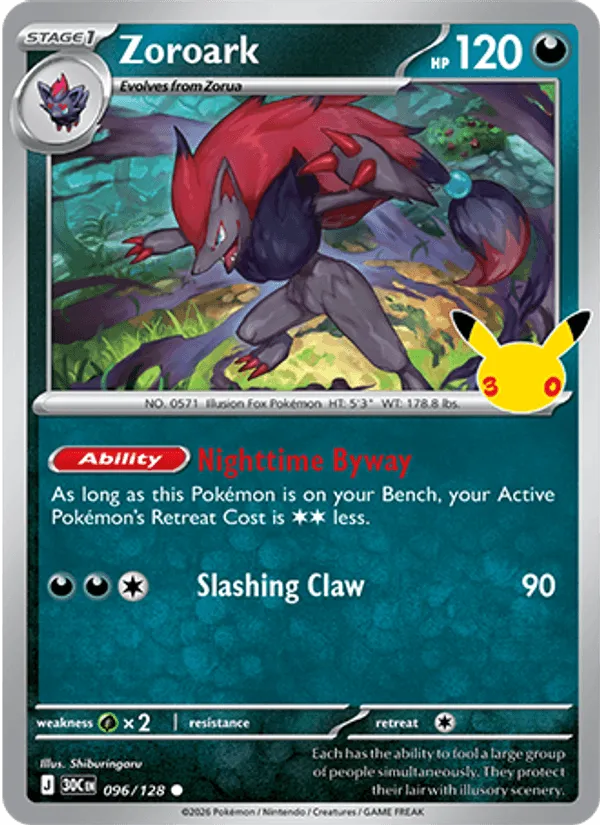 Carte Zoroark — 30th Celebration