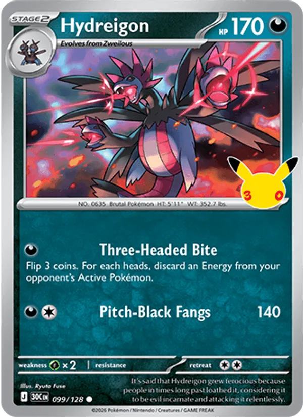 Carte Hydreigon — 30th Celebration