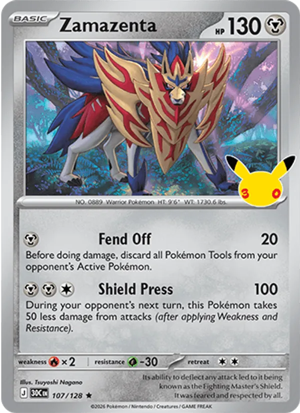 Carte Zamazenta — 30th Celebration
