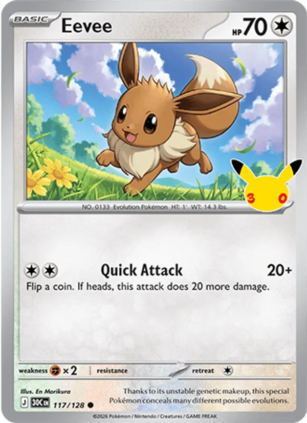 Carte Eevee — 30th Celebration