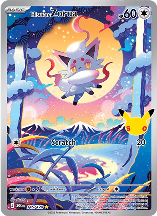 Carte Hisuian Zorua — 30th Celebration