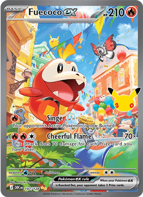 Carte Fuecoco ex — 30th Celebration