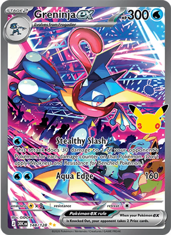 Carte Greninja ex — 30th Celebration