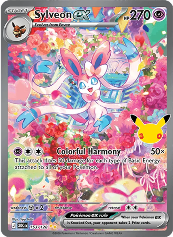 Carte Sylveon ex — 30th Celebration