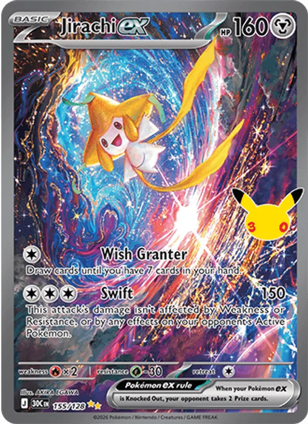 Carte Jirachi ex — 30th Celebration