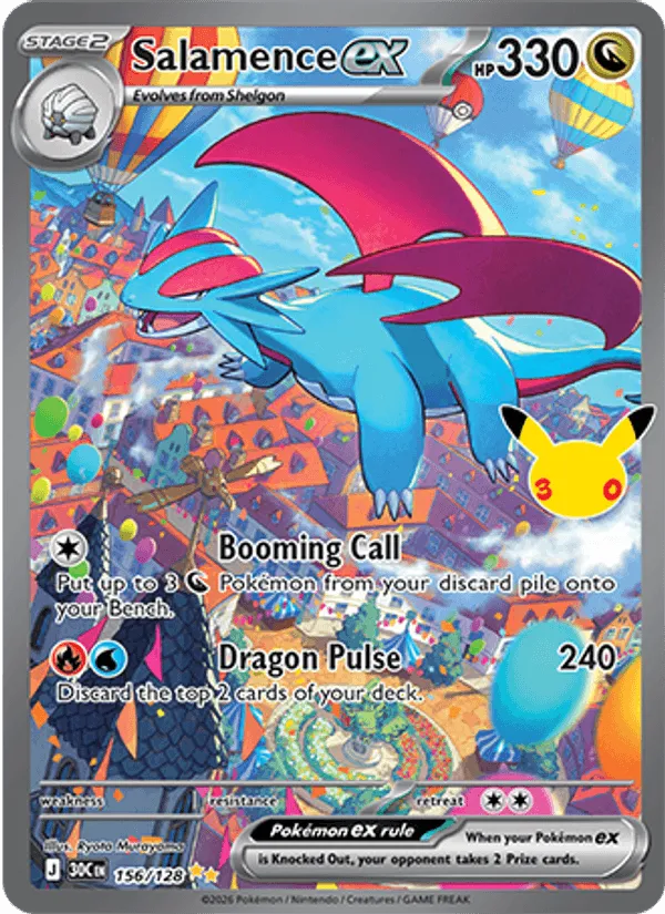 Carte Salamence ex — 30th Celebration