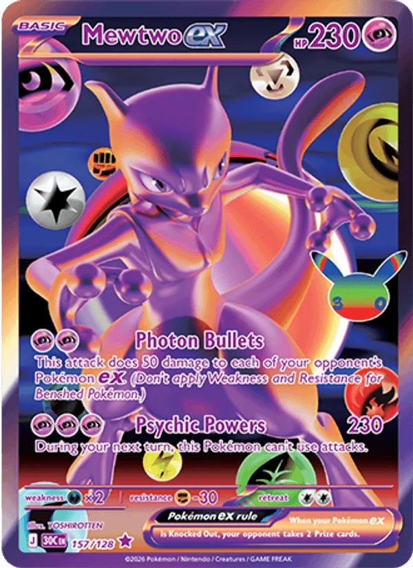 Carte Mewtwo ex — 30th Celebration
