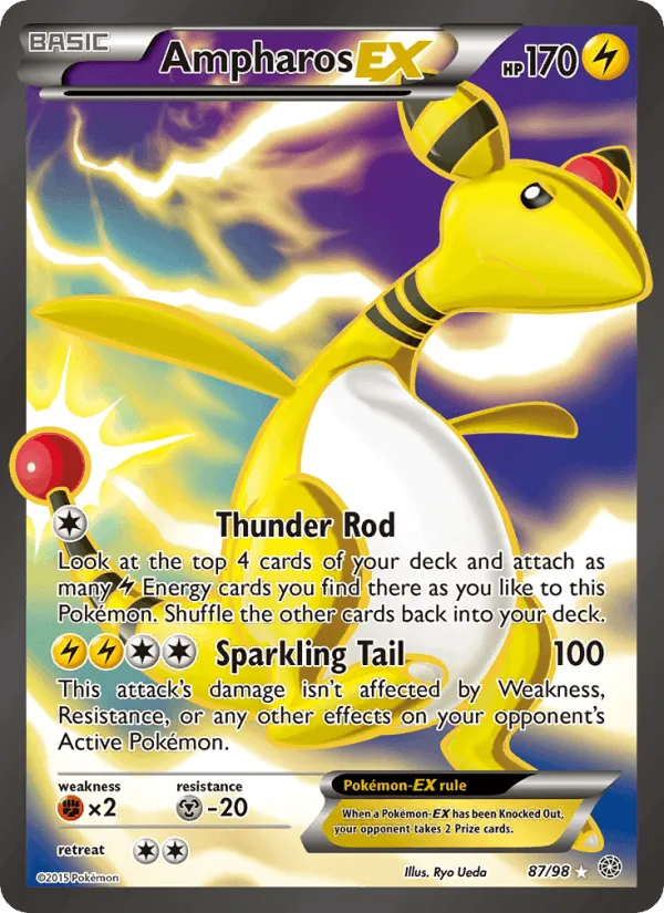 Carte Ampharos EX — Ancient Origins