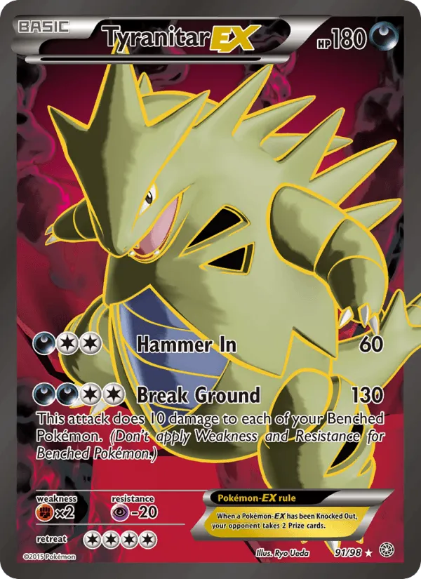 Carte Tyranitar EX — Ancient Origins