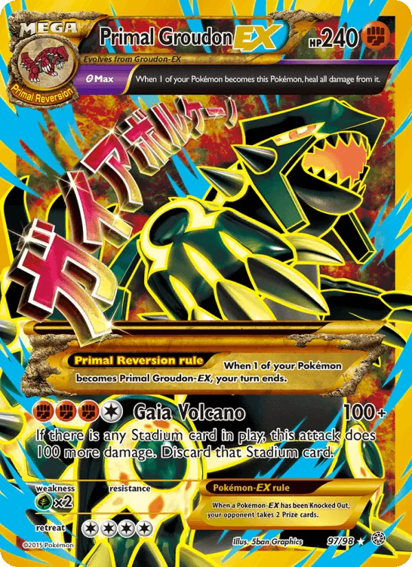 Carte Primo-Groudon EX — Ancient Origins