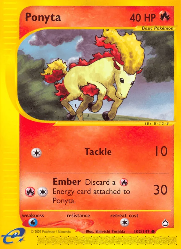 Carte Ponyta — Aquapolis