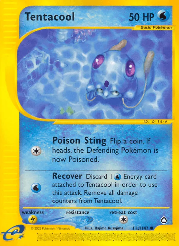 Carte Tentacool — Aquapolis