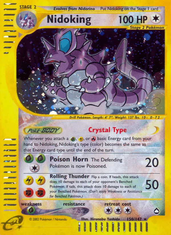 Carte Nidoking — Aquapolis