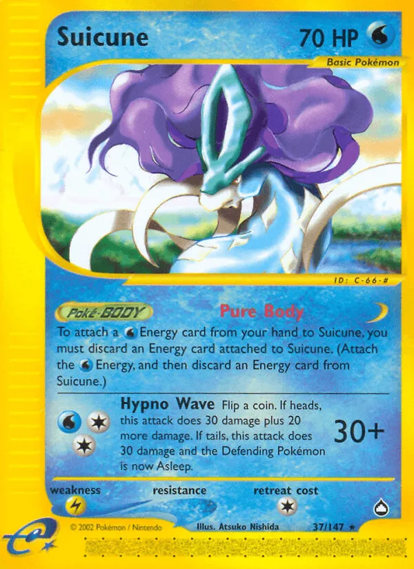 Carte Suicune — Aquapolis