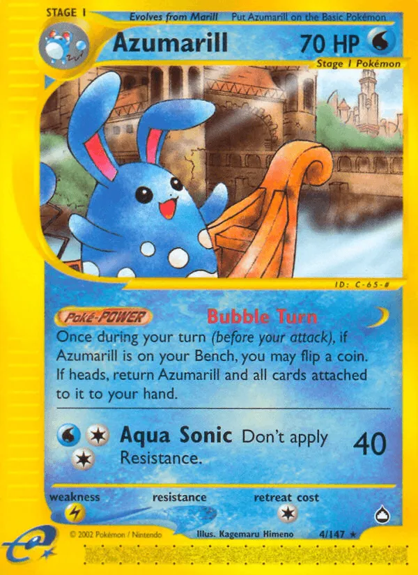 Carte Azumarill — Aquapolis
