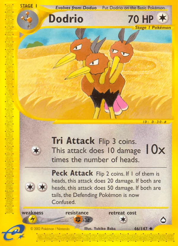Carte Dodrio — Aquapolis