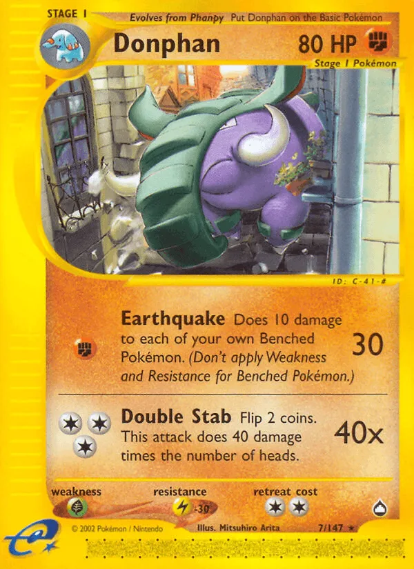 Carte Donphan — Aquapolis