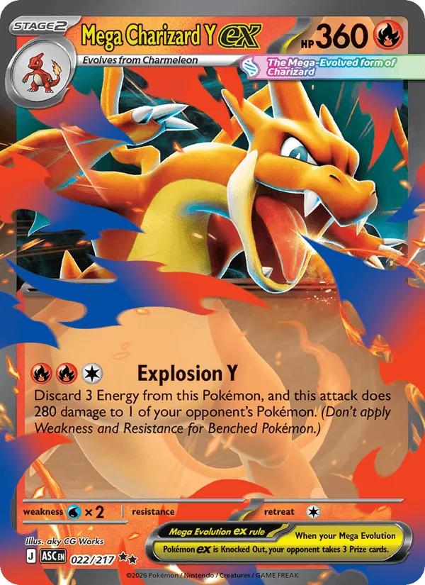 Carte Mega Dracaufeu Y ex — Ascended Heroes Additionals